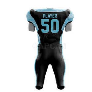 Uniforme de course de football américain pour hommes Logo imprimé personnalisé et modèles de sports d'équipe Ensemble de vêtements de couleur unie - Product Image 2