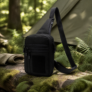 Tactical Chest Pack Waterproof Shoulder Bag 8 Inch Multi Functional Sling <b>Backpack</b> for <b>Men</b> Outdoor Travel - Product Image 2