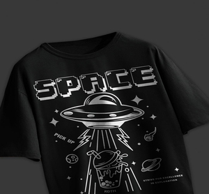 Camiseta con estampado personalizado DTG 300 Gsm, camisetas de gran tamaño para parejas, camiseta de punto informal Unisex con cuello redondo, 100% algodón - Product Image 5