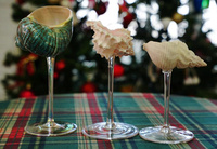 Copa de vino de concha marina, copa de concha decorativa hecha a mano para regalo de celebración de comedor de lujo y suministro de gran cantidad
