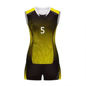 Uniformes de volley-ball deux pièces personnalisés pour femmes Design personnalisé 2025 Impression Logo Uniformes de volley-ball sublimés - Product Image 5