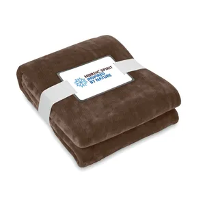 LOGAN RPET Sustainable Coral Fleece <b>Blanket</b> for Merchandising - Product Image 3
