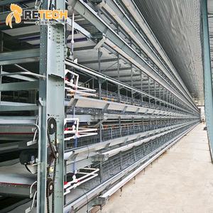 Équipement de <span class=keywords><strong>Cage</strong></span> Automatique pour Poules Pondeuses Retech Farming Type H avec Système de Collecte d'Œufs - Product Image 1