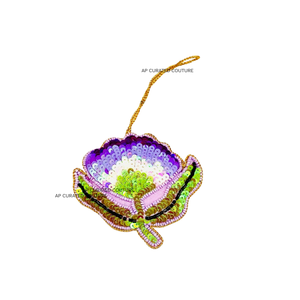 Bolsa de tela con cuentas hecha a mano, diseño colgante elegante 2025, bolsas de negocios, adorno, COLLAR COLGANTE de flores a granel - Product Image 1