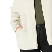 Veste bomber élégante pour femme, hiver, tricotée, respirante, haute qualité, couleur personnalisée, col montant, logo personnalisé