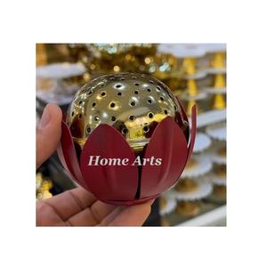 Quemador de incienso Bakhoor de Metal de Venta caliente, diseño elegante, quemador Bakhoor de Color dorado y Rojo para uso en ocasiones especiales - Product Image 6