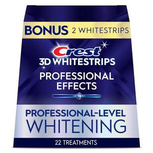 Crest White Strips Professional Effects – Kit de blanchiment des dents, 22 traitements (1 supérieur/1 inférieur chacun), 44 bandes - Product Image 1