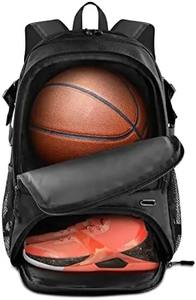 Bolsa de baloncesto personalizada con bola y compartimiento para zapatos, mochilas deportivas informales para hombre - Product Image 2