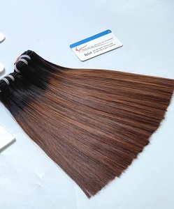 Vente d'extensions de cheveux de trame de Machine droite d'os cheveux humains vietnamiens SDD paquets de cheveux de trame droite d'os couleur personnalisée - Product Image 2