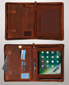 High Quality Customized Business Portfolio Professional Organizer for Men <b>Women</b> Durable Leather Padfolio Document <b>Bag</b> - Product Image 5