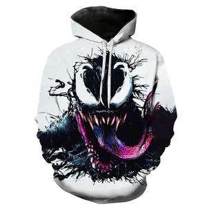 Sweats à capuche Venom Hiver Broderie Impression 3D Streetwear Hommes Femmes Coupe régulière Polaires Pulls Survêtements - Product Image 6