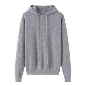 Sudaderas con capucha de tapiz para mujer personalizadas Sudaderas con capucha Unisex Heavy Weight Patchwork Grey Hoodie para mujer - Product Image 5