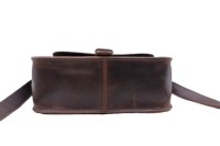 Tas selempang kulit Tooled tangan untuk wanita disesuaikan Vintage selesai tas kulit wanita tas selempang kulit penuh Grain