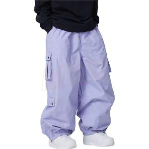 Nouveau haut de gamme Baggy Cargo neige pantalon surdimensionné imperméable Baggy Cargo Snowboard pantalon unisexe ample jambe large hommes Ski pantalon - Product Image 1