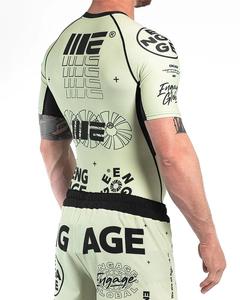 Protège-éruption de compression à manches courtes pour hommes, anti-UV, séchage rapide, écologique, respirant, sublimé, surf, MMA, BJJ, Jiu Jitsu - Product Image 3