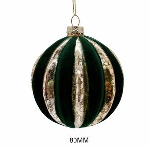 Adornos Navideños de Cristal Pintados a Mano de Lujo, Bolas de Navidad Circulares de Cristal a Todo Color, Decoraciones Clásicas para Árboles de Navidad - Product Image 3