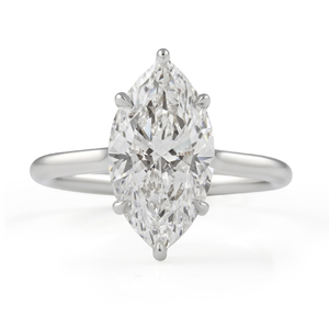 Anillo de Compromiso Solitario con Diamante de Laboratorio Marquise de 3.10 Quilates, Joyería Elegante y Lujosa - Product Image 1
