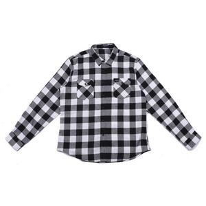 เสื้อเชิ้ตผ้าสักหลาดลายตารางสีแดงคลาสสิกสำหรับผู้ชาย ฤดูใบไม้ร่วง รับผลิตตามสั่งพร้อมปักโลโก้ - Product Image 5