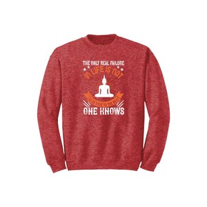 Sudadera de mezcla de algodón con estampado de temas de Buda, 12 opciones de color, estilo informal 260-280 GSM, colocación de diseño personalizable para invierno - Product Image 4
