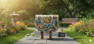 Sac de voyage week-end en coton indien fait main, multi-imprimés élégants, grande capacité, durable, écologique, de luxe, décontracté et tactique - Product Image 2