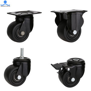 Schraube drehbar Low Profile <span class=keywords><strong>Caster</strong></span> 3 Zoll Anti Static PP Wheel Universal Stuhl Schrank Möbel Rollen - Product Image 3