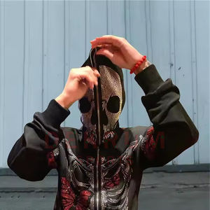 Nueva llegada de sudaderas con capucha para hombre con diamantes de imitación High Street Style tela cómoda de secado rápido para el invierno salida directa de fábrica - Product Image 3