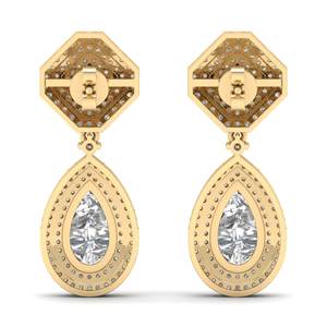 ต่างหูเพชรทรงหยดน้ำ REYES รุ่นใหม่ล่าสุด เงินแท้ 925 ประดับเพชร HPHT CVD ที่ได้รับการเพาะเลี้ยงในห้องปฏิบัติการ เหมาะสำหรับงานแต่งงาน งานหมั้น และเครื่องประดับชั้นดี - Product Image 4