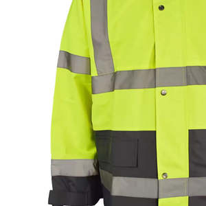 Combinaison de travail respirante, haute visibilité, réfléchissante, imperméable, coupe-vent, avec fermeture éclair, en polyester, service de logo personnalisé, grande taille, pas cher - Product Image 5