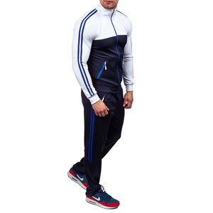 Survêtement à Capuche pour Hommes, Style Décontracté Hiver en Coton et Polyester, Ensemble de Jogging Noir à Imprimé - Product Image 6