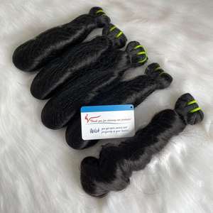 Venta 50% Producto popular Extensión de cabello Paquete de trama de cabello ondulado suelto de vapor En stock Color natural Sin caída - Product Image 5