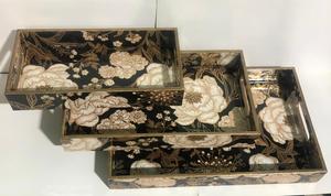 Best Selling Modern Custom Size MDF Wood Serving <b>Tray</b> Set Decorative Enamel Printed Food <b>Tray</b> for Kitchen Birthdays Baptisms - Product Image 4