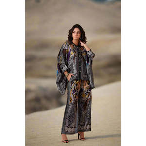 Ensemble coordonné deux pièces Noir Mirage Charcoal pour tenues tendance, tailles XS-3XL - Product Image 1