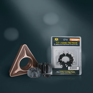 Inserto de Torneado Indexable con Recubrimiento PVD ISO TCMT 110204E-FM2T8430 D.2.8mm, Paquete de 10 para Herramientas de Torneado - Product Image 3