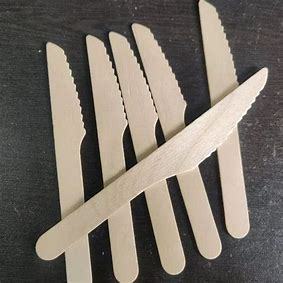 Couteau en bois jetable écologique de haute qualité pour un prix raisonnable pour le camping - Product Image 5