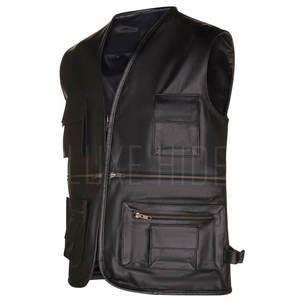 Bonne qualité 100% cuir fait mode gilet prix raisonnable hommes vêtements gilet en cuir en vente - Product Image 1