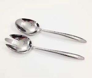 Acero inoxidable diseñado con juego de servidor de ensalada con producto de la mejor calidad Accesorios de cocina Utensilios de cocina - Product Image 1