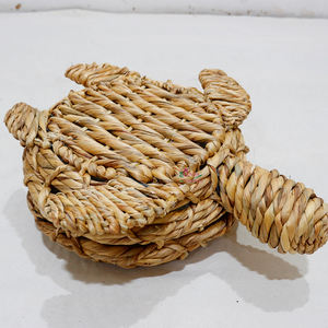 Cesta de almacenamiento de jacinto de agua Artex Dong Thap, organizador natural hecho a mano para sala de estar y armario - Product Image 2