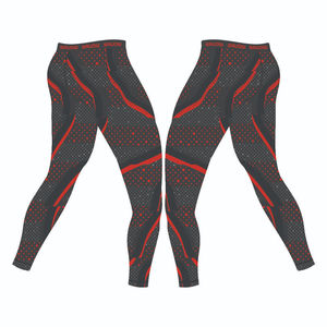 Sublimation Custom BJJ MMA Running Workout Training Compression Pants Sports <b>Leggings</b> Men <b>Leggings</b> High Elasticity Belt Fitness - Product Image 6