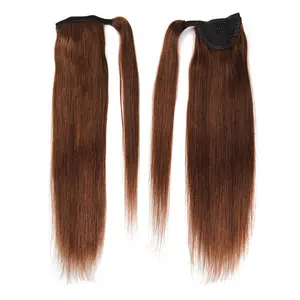 Real Hair Extensions, Soft Hair Extensions, Straight, 8 Pieces, 18 Clips, High-Quality Human Hair