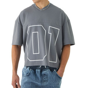 Camiseta Deportiva Personalizada de Estilo Urbano para Hombre, Camiseta Deportiva de Poliéster con Bordado y Sublimación Personalizados, Camisetas de Fútbol Americano - Product Image 5