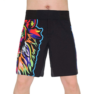 Venta al por mayor de moda de los hombres de Muay Thai pantalones cortos de boxeo de diseño personalizado estiramiento pantalones cortos de entrenamiento con manchas impresas para hombres - Product Image 1