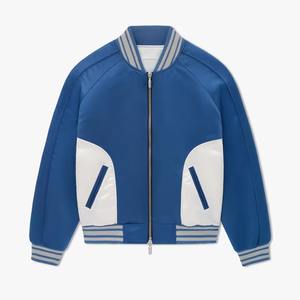 Chaquetas Varsity Personalizadas de Alta Calidad con Bordado y Parches, con Cremallera Doble para Hombre - Product Image 1