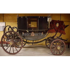 Carruaje de caballos victoriano negro americano Elegent New Black Victoria Carriage Black Victoria Horse Drawn Carriage - Product Image 4