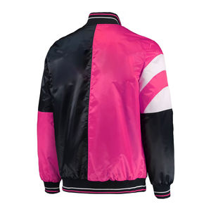 Chaqueta de Béisbol de Forro Polar con Cuello Alto Personalizable para Hombre, Chaqueta Universitaria de Invierno con Parches Bordados de Cuero Vacuno y Letras Grabadas - Product Image 6