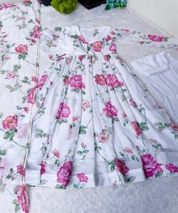 Las mujeres indias usan Banarasi seda Dupatta Diseñador gasa Impresión digital vestido de trabajo parte inferior con dupatta aprty desgaste ropa al por mayor precio - Product Image 5