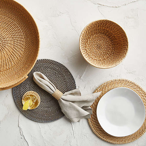 Cesta de Frutas de Ratán Tejida a Mano, Artesanía Natural, Decoración Ecológica y Sostenible para el Hogar, Recuerdo de Vietnam - Product Image 5