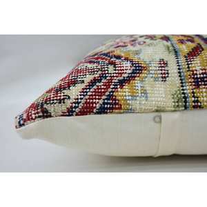 Coussin décoratif multicolore en laine patchwork de 16x24 pouces pour canapé, literie, sol, anneau de Noël portable. - Product Image 4