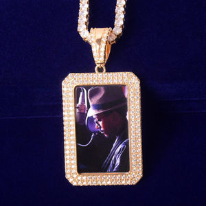 Colgante de imagen personalizado estilo Hip Hop, Oro Sólido de 10 quilates con diamante de corte brillante cultivado en laboratorio, fabulosa opción de regalo al por mayor - Product Image 2