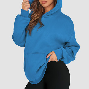 เสื้อฮู้ดลำลองแนวสตรีทโชว์ไหล่ของผู้หญิงเสื้อฮู้ดแบบถักเป็นมิตรกับสิ่งแวดล้อมระบายอากาศ - Product Image 5