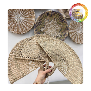 Abanico de mano de algas marinas de Vietnam | Bonita idea de regalo y decoración de pared - Product Image 6